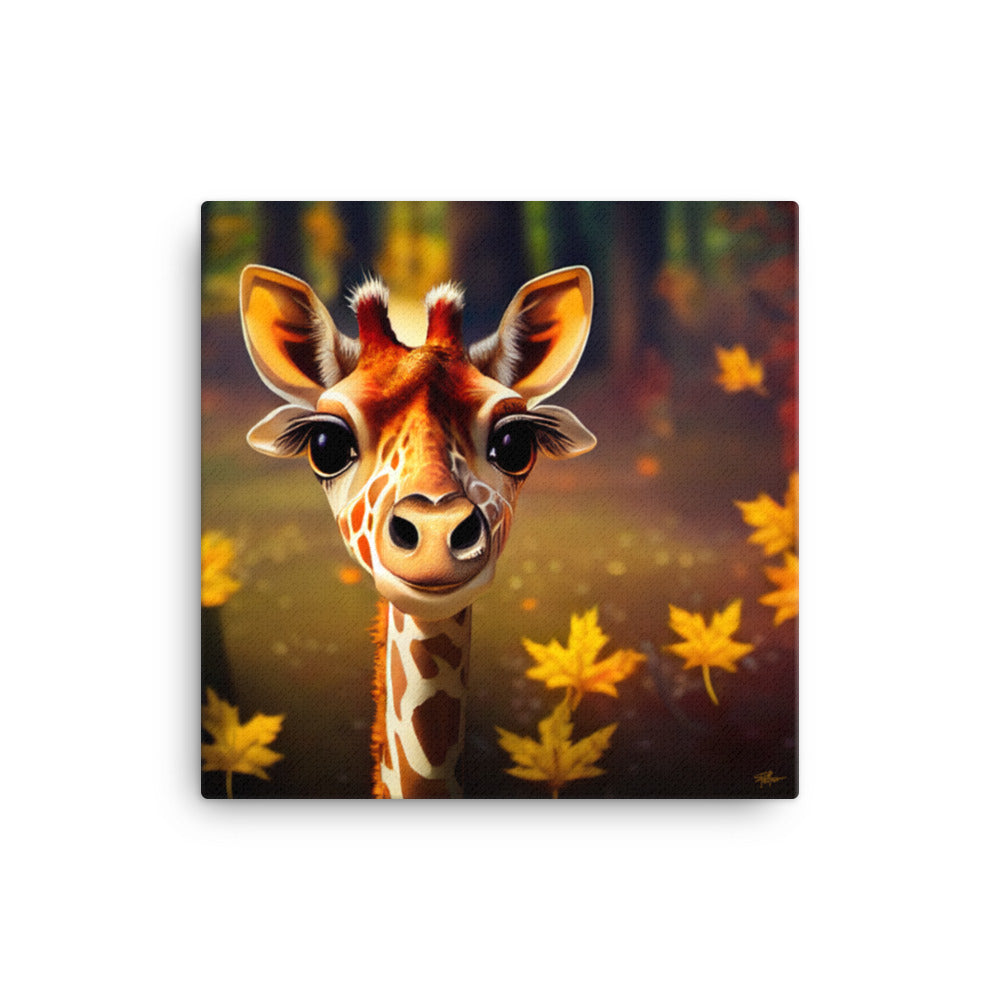 Cutest Giraffe Ever on Canvas