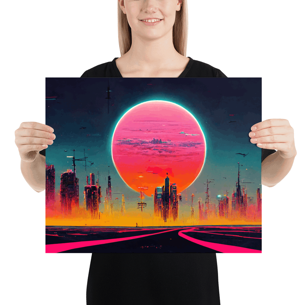 Dystopian Sunset 1980s