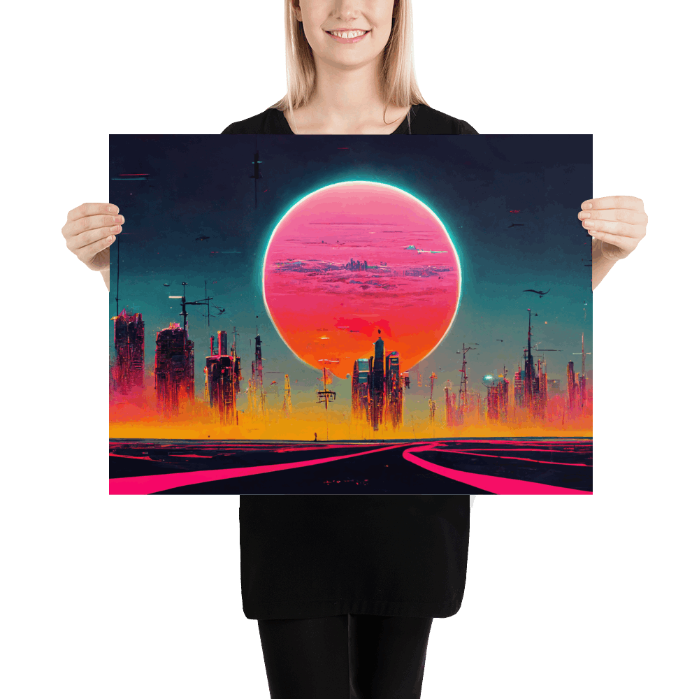 Dystopian Sunset 1980s