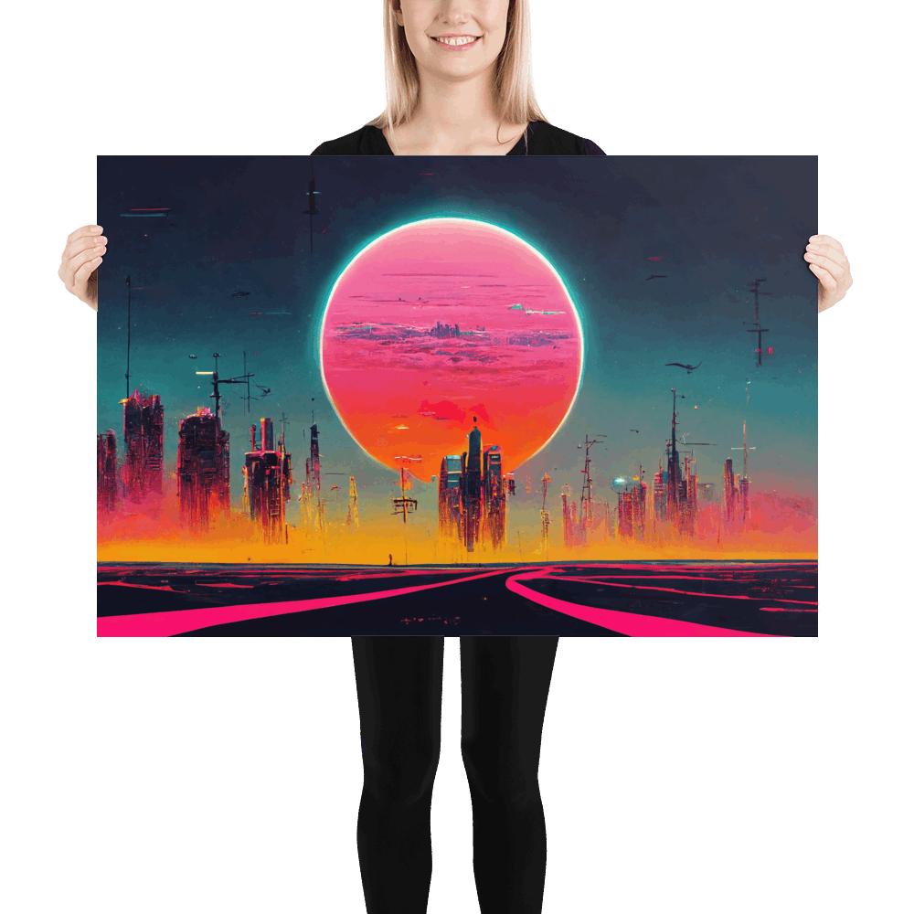 Dystopian Sunset 1980s