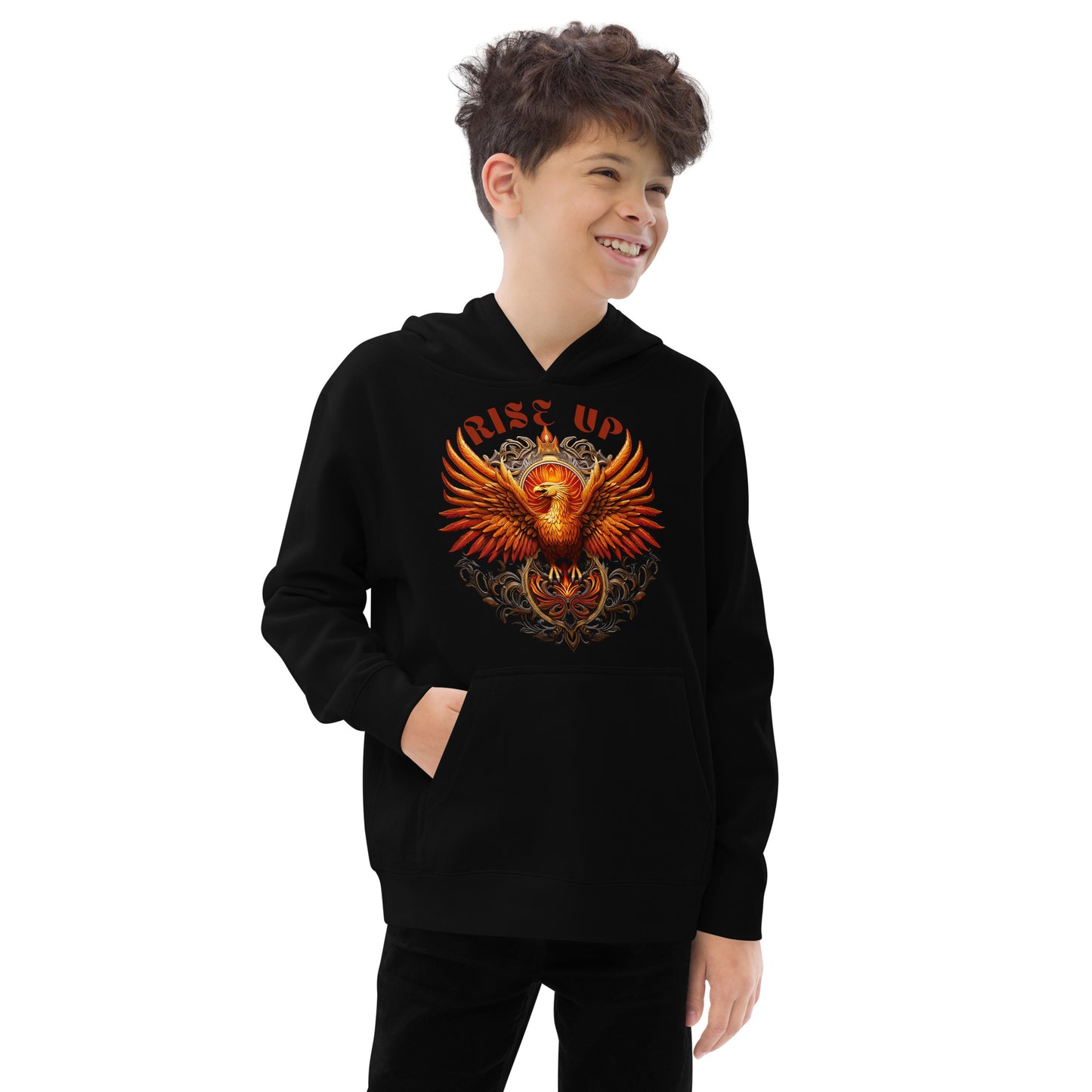 Phoenix Rise Up! Kids fleece hoodie