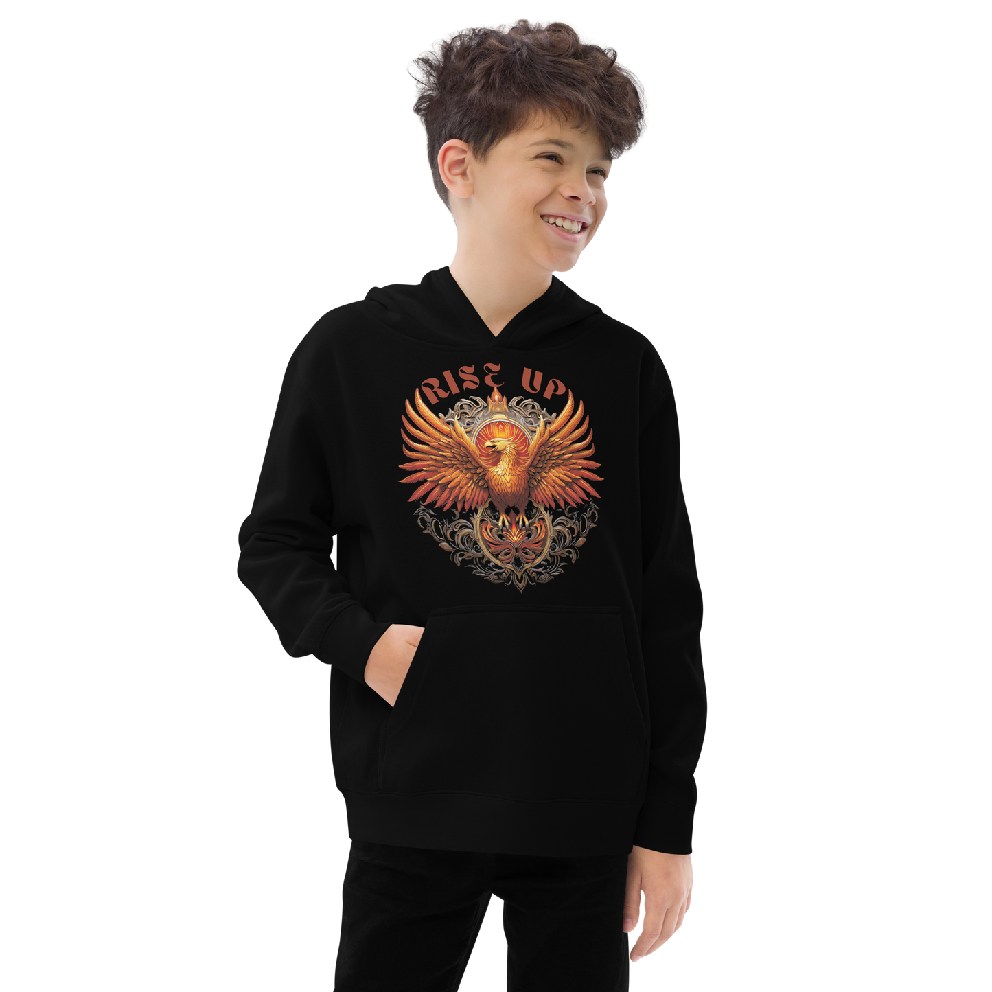 Phoenix Rise Up! Kids fleece hoodie