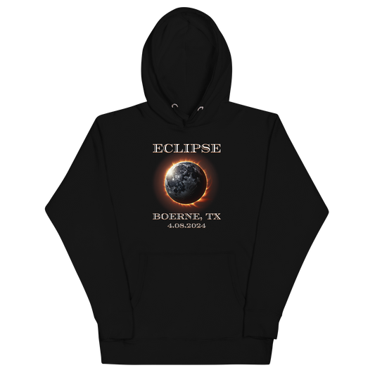 Boerne, TX. Eclipse 2024. Unisex Hoodie