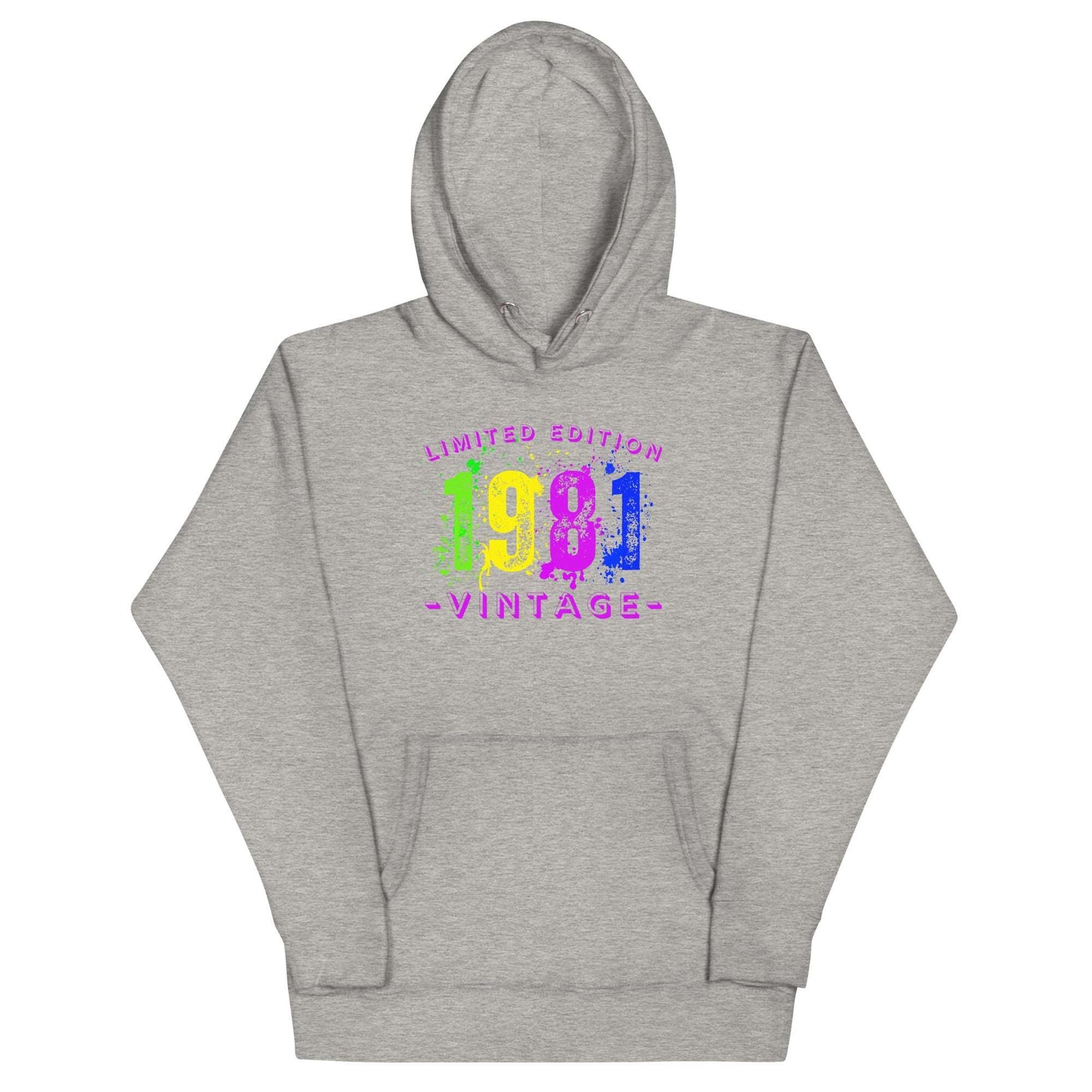1981 Limited Edition, Vintage Unisex Hoodie Sweatshirt. A nod to nostalgia.