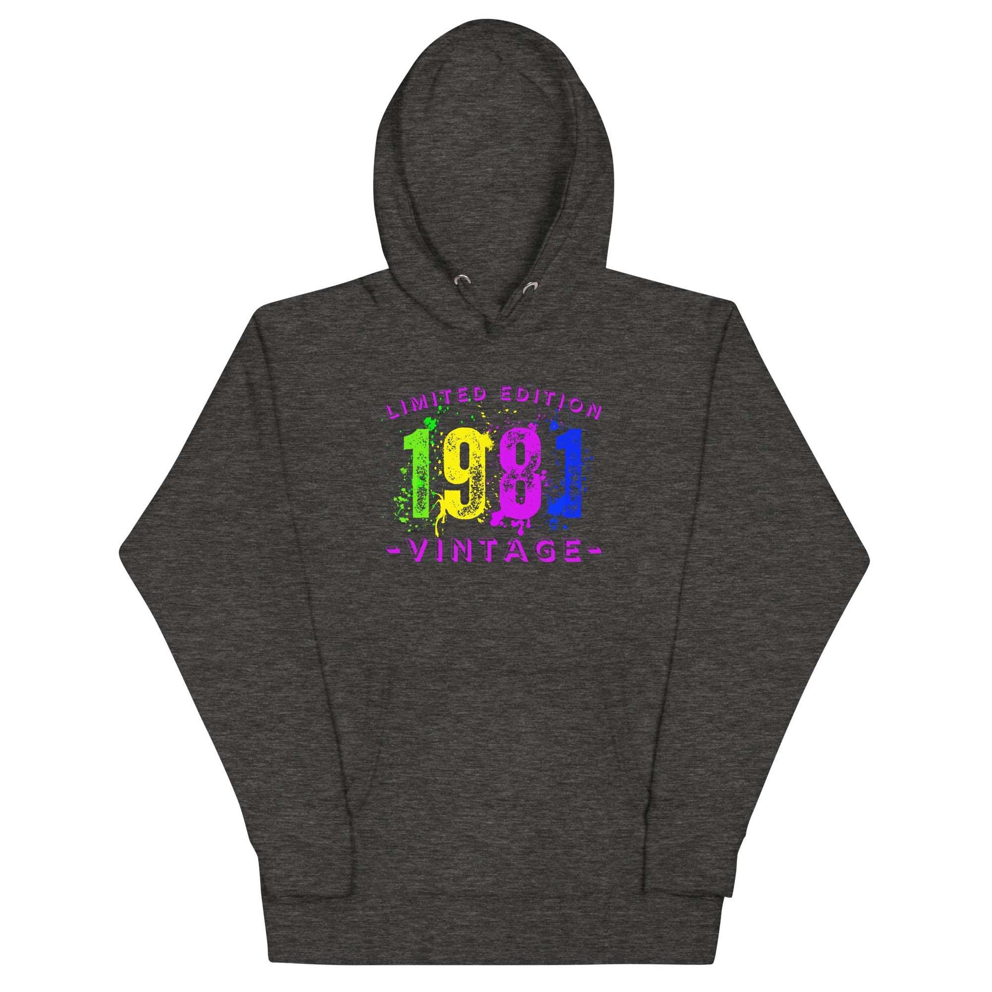 1981 Limited Edition, Vintage Unisex Hoodie Sweatshirt. A nod to nostalgia.