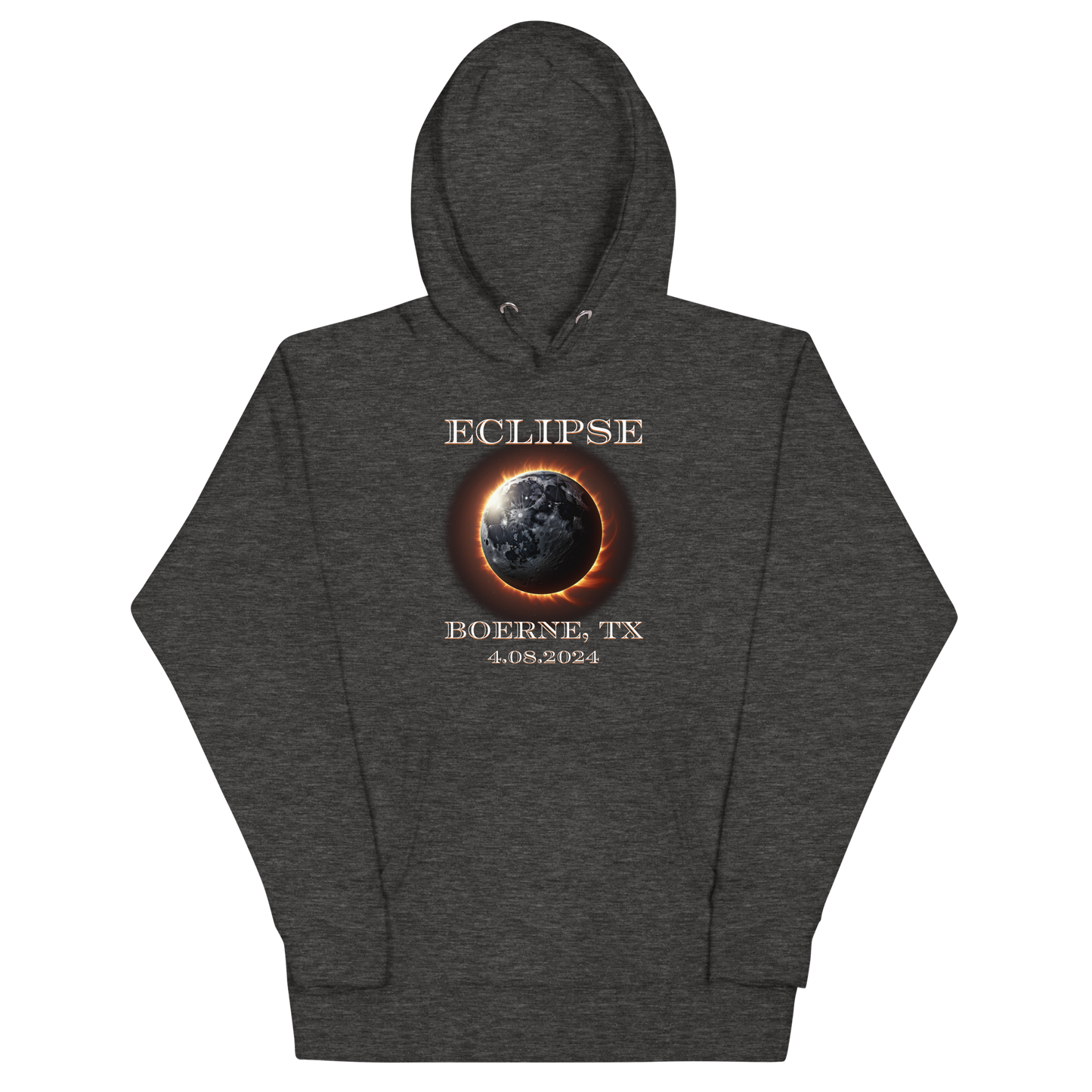 Boerne, TX. Eclipse 2024. Unisex Hoodie