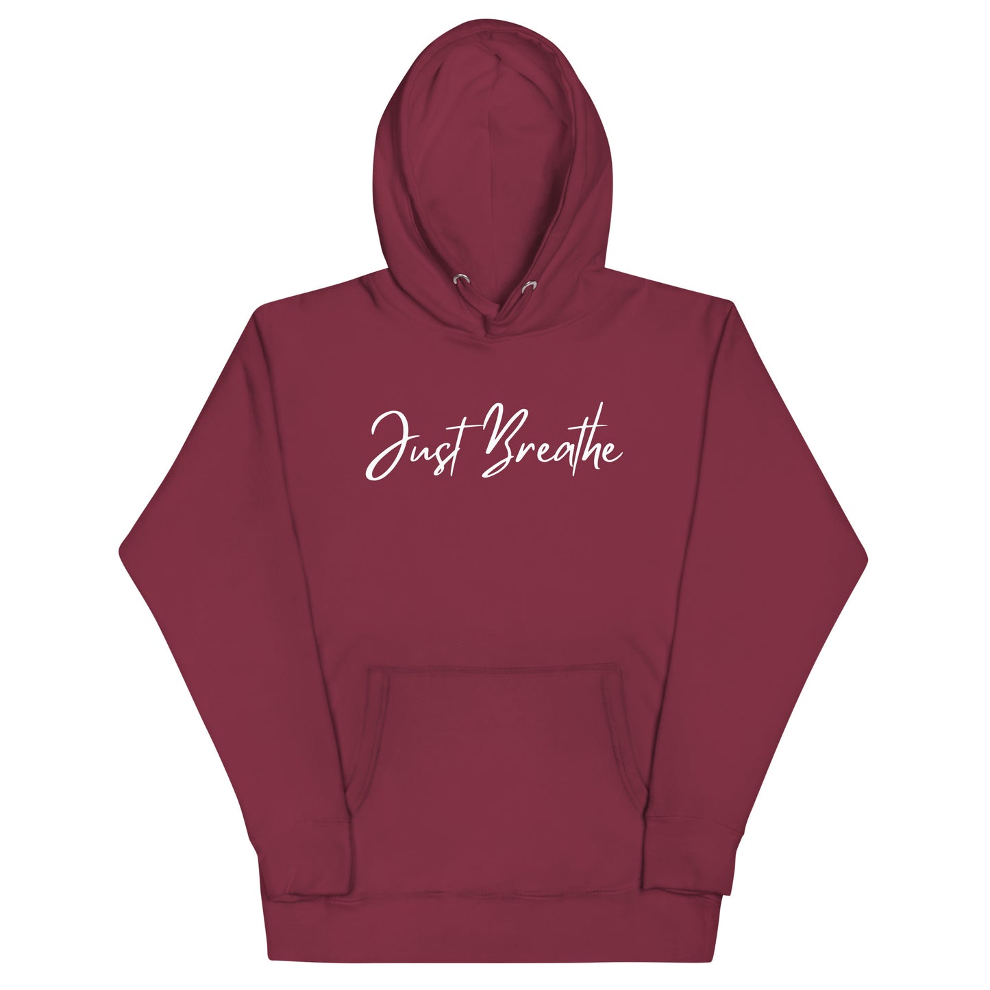 Just Breathe Hoodie Sweatshirt. Unisex Hoodie