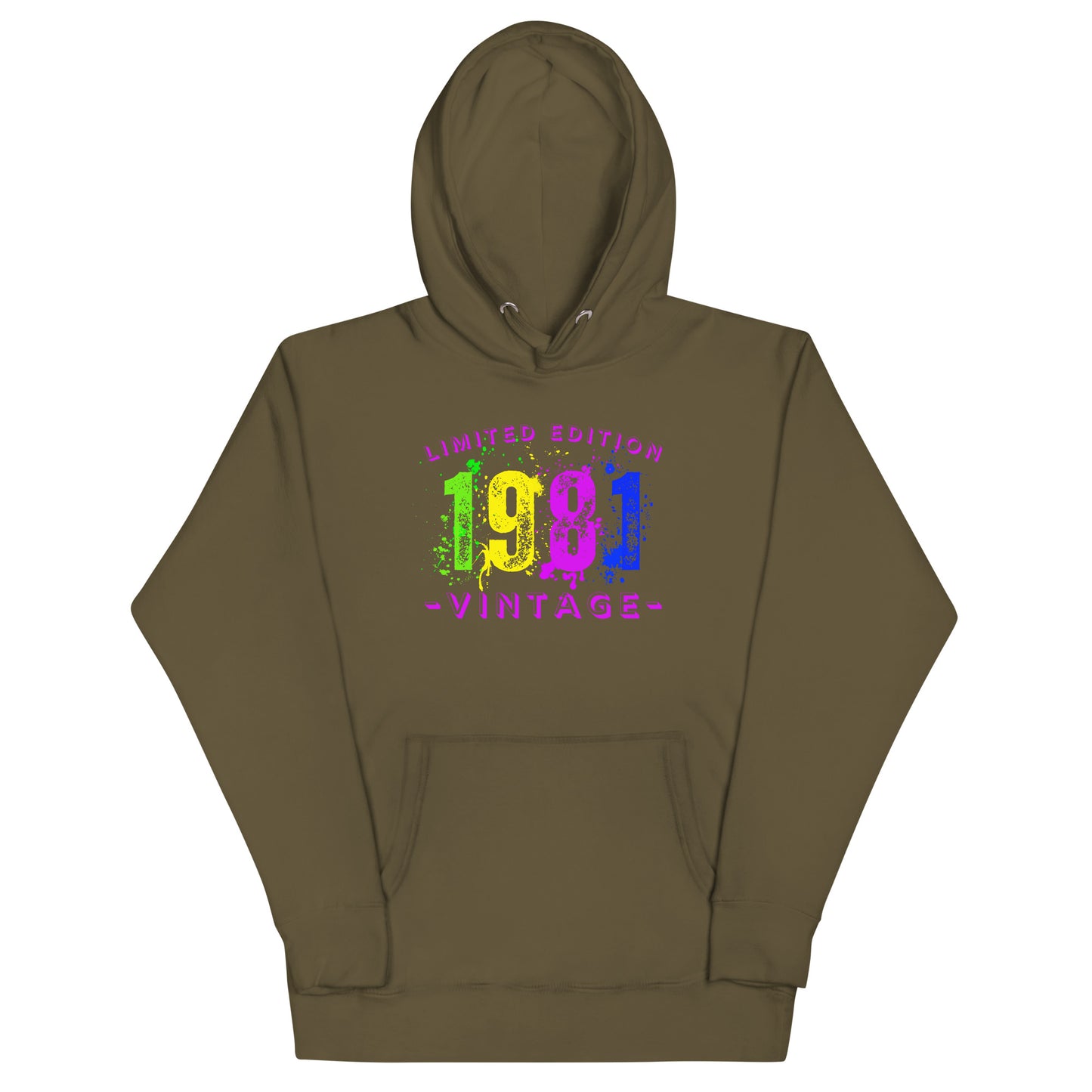 1981 Limited Edition, Vintage Unisex Hoodie Sweatshirt. A nod to nostalgia.