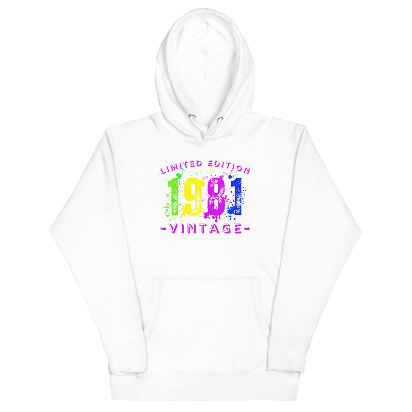 1981 Limited Edition, Vintage Unisex Hoodie Sweatshirt. A nod to nostalgia.