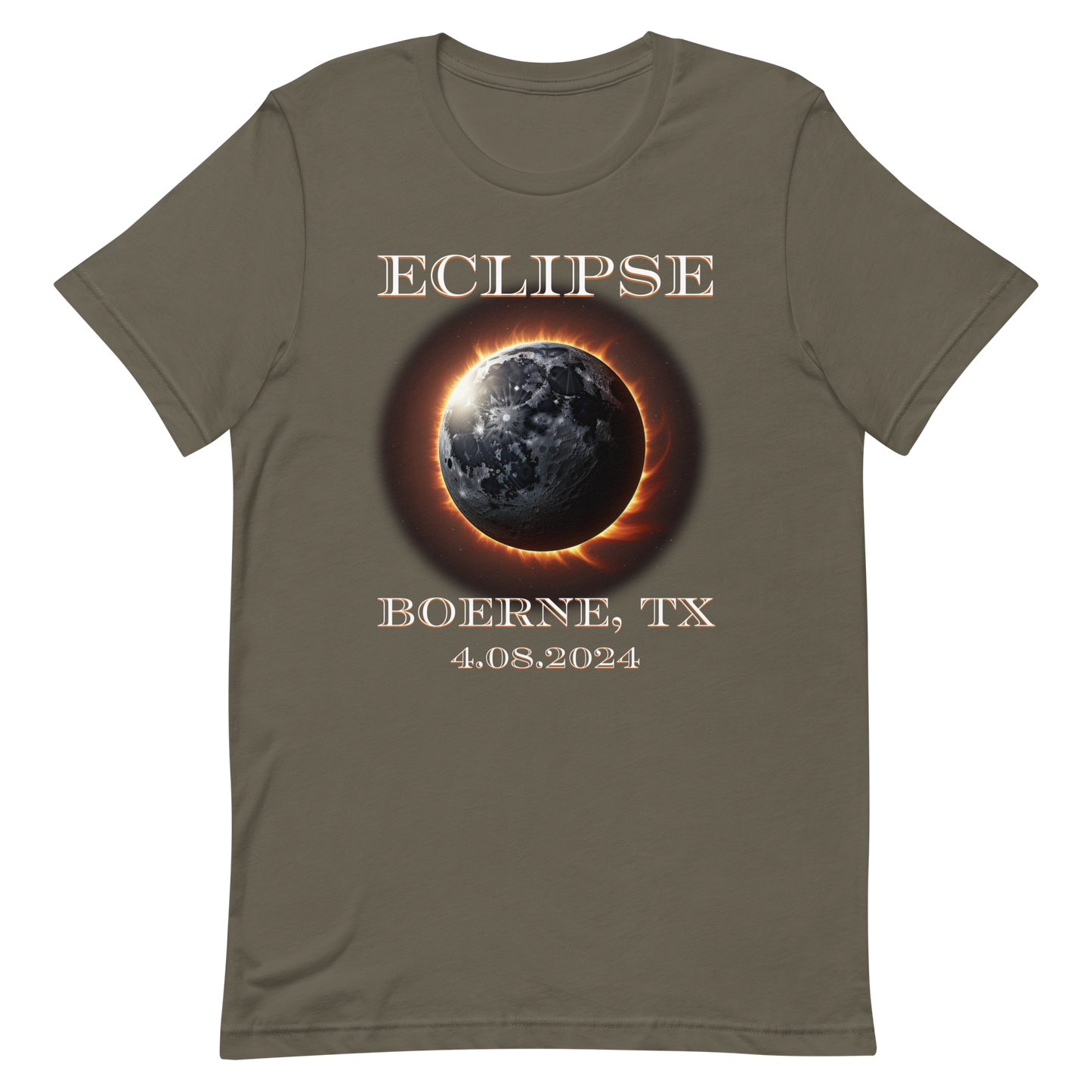 Boerne, TX. Eclipse 2024. Unisex t-shirt
