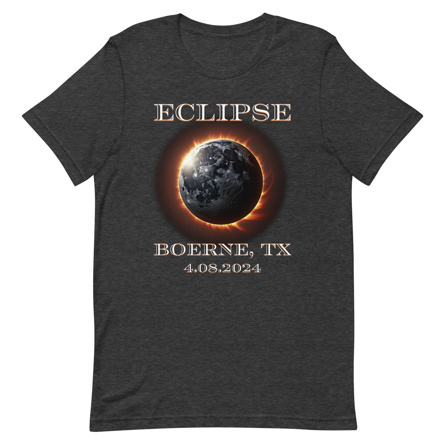 Boerne, TX. Eclipse 2024. Unisex t-shirt
