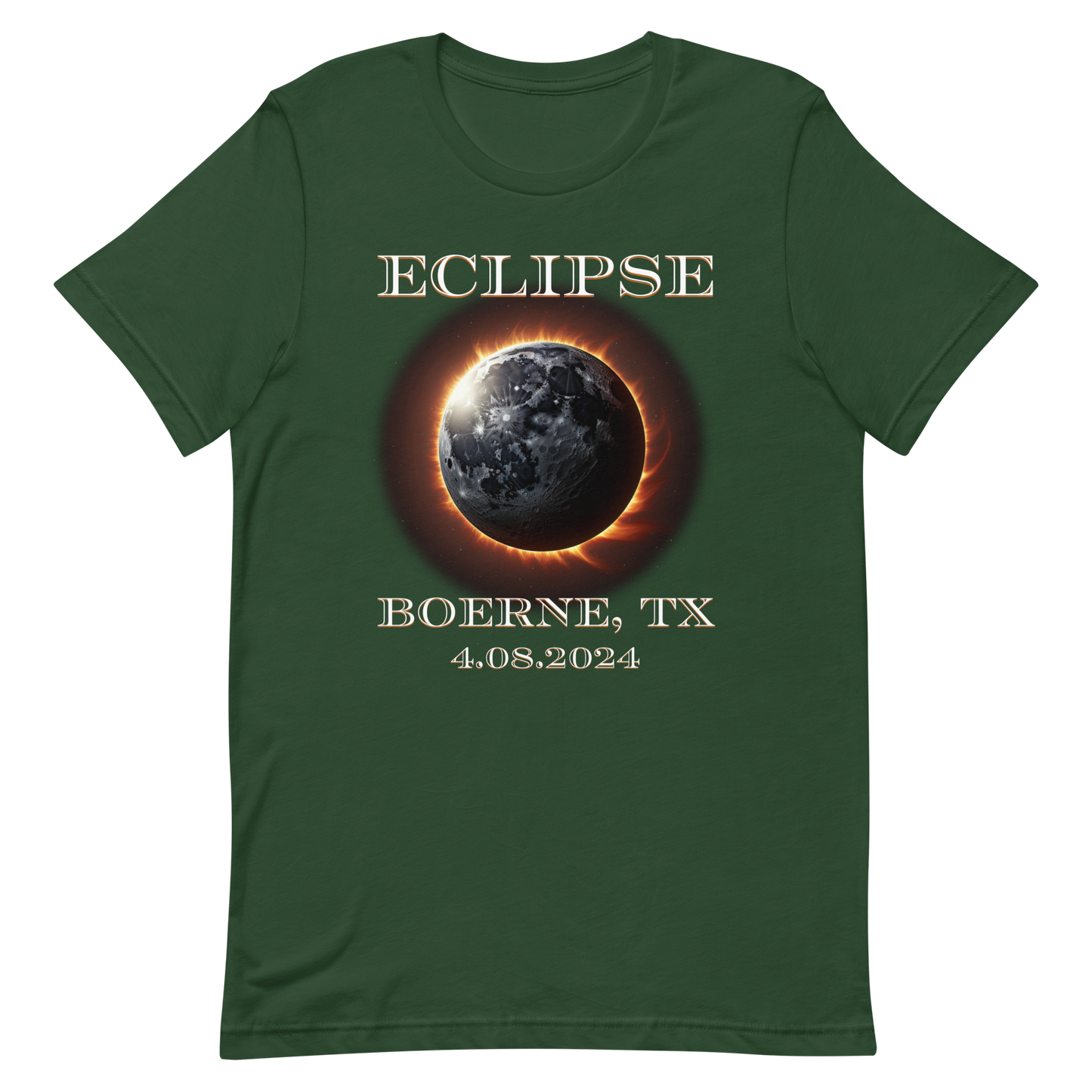 Boerne, TX. Eclipse 2024. Unisex t-shirt