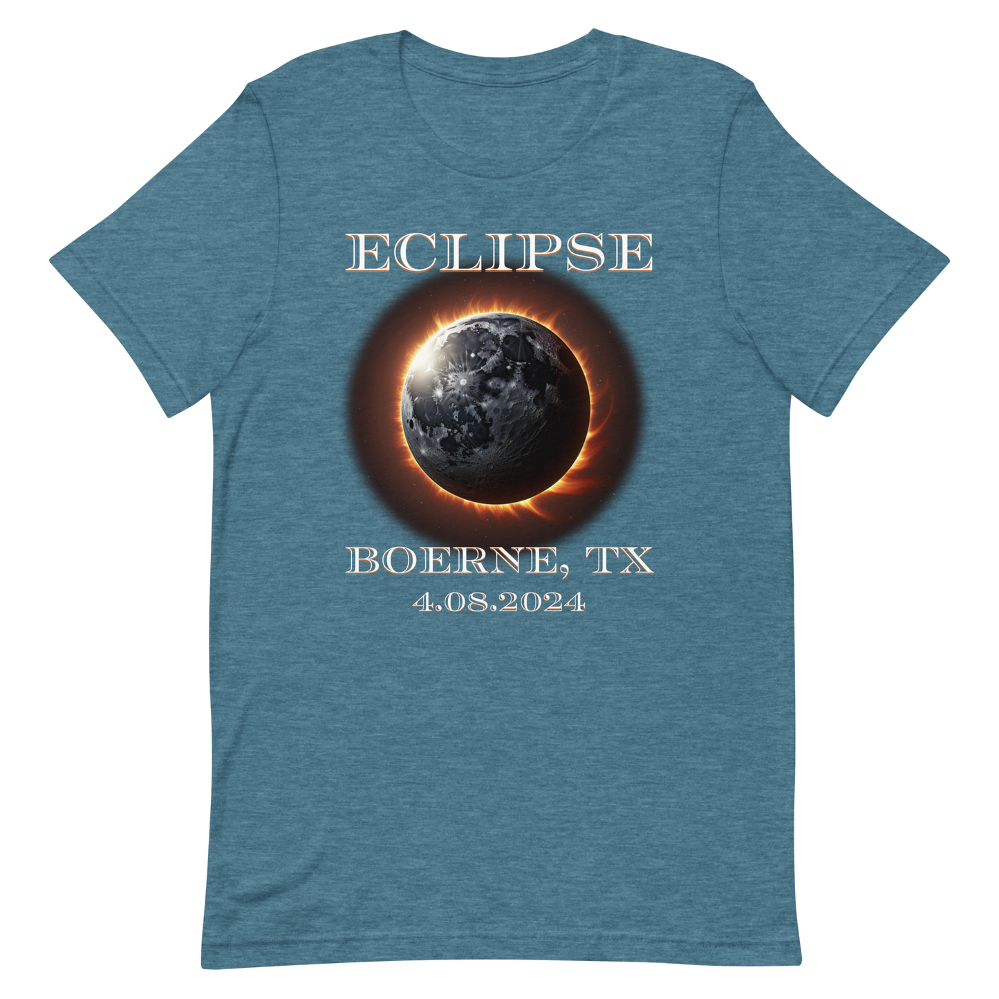 Boerne, TX. Eclipse 2024. Unisex t-shirt