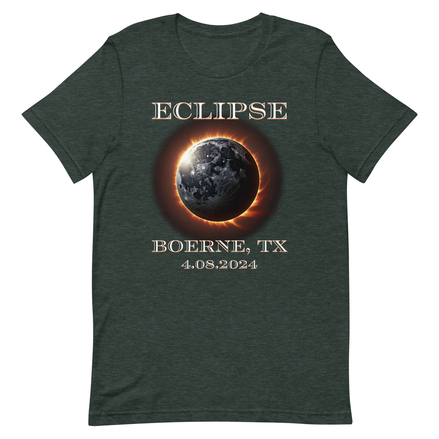 Boerne, TX. Eclipse 2024. Unisex t-shirt