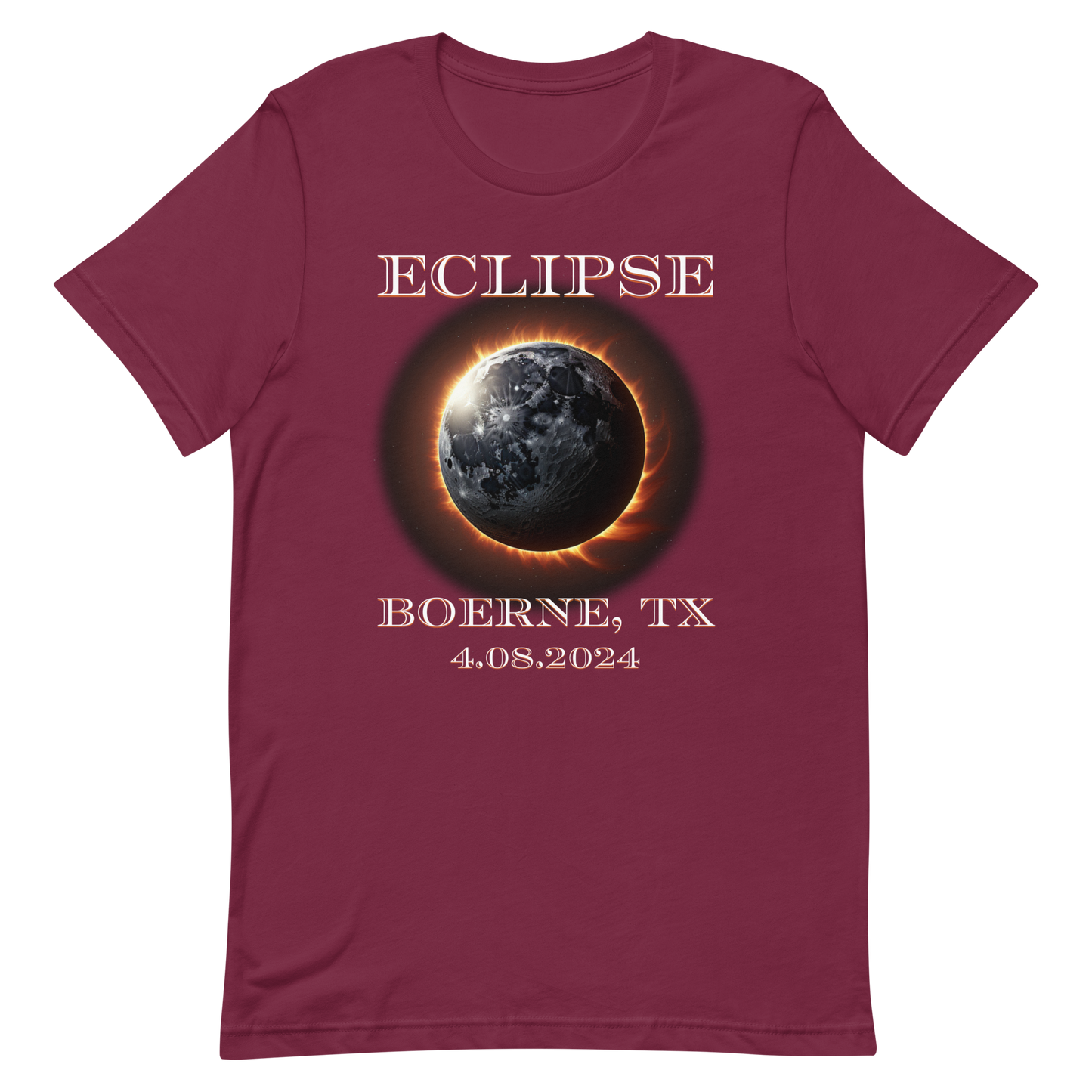 Boerne, TX. Eclipse 2024. Unisex t-shirt