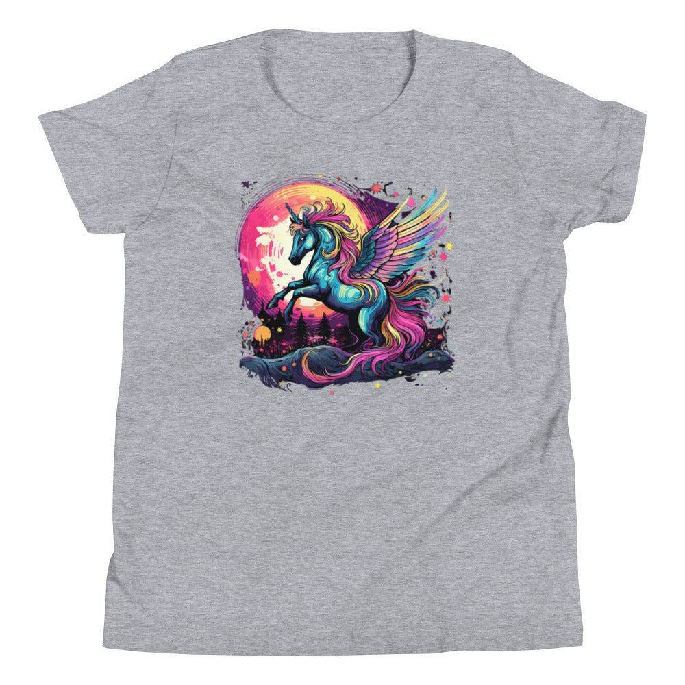 Unicorn with Wings Youth Short Sleeve T-Shirt