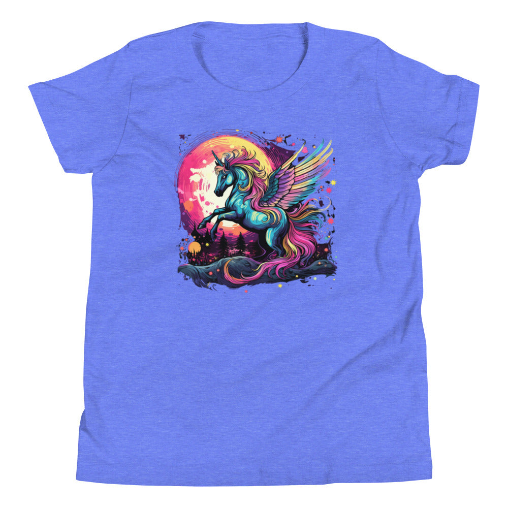 Unicorn with Wings Youth Short Sleeve T-Shirt