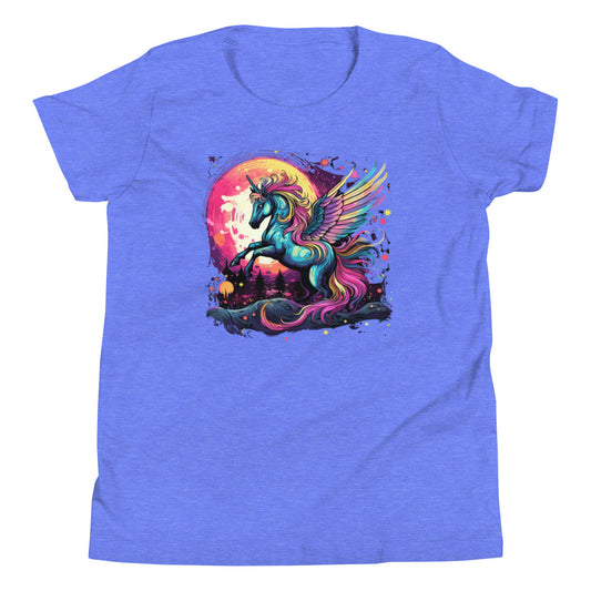 Unicorn with Wings Youth Short Sleeve T-Shirt