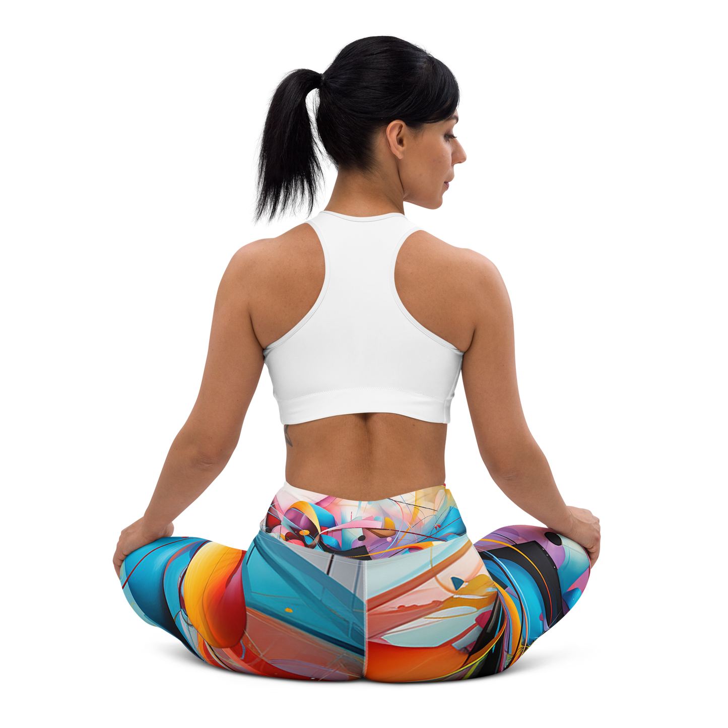 "Abstract Flow" Yoga Leggings