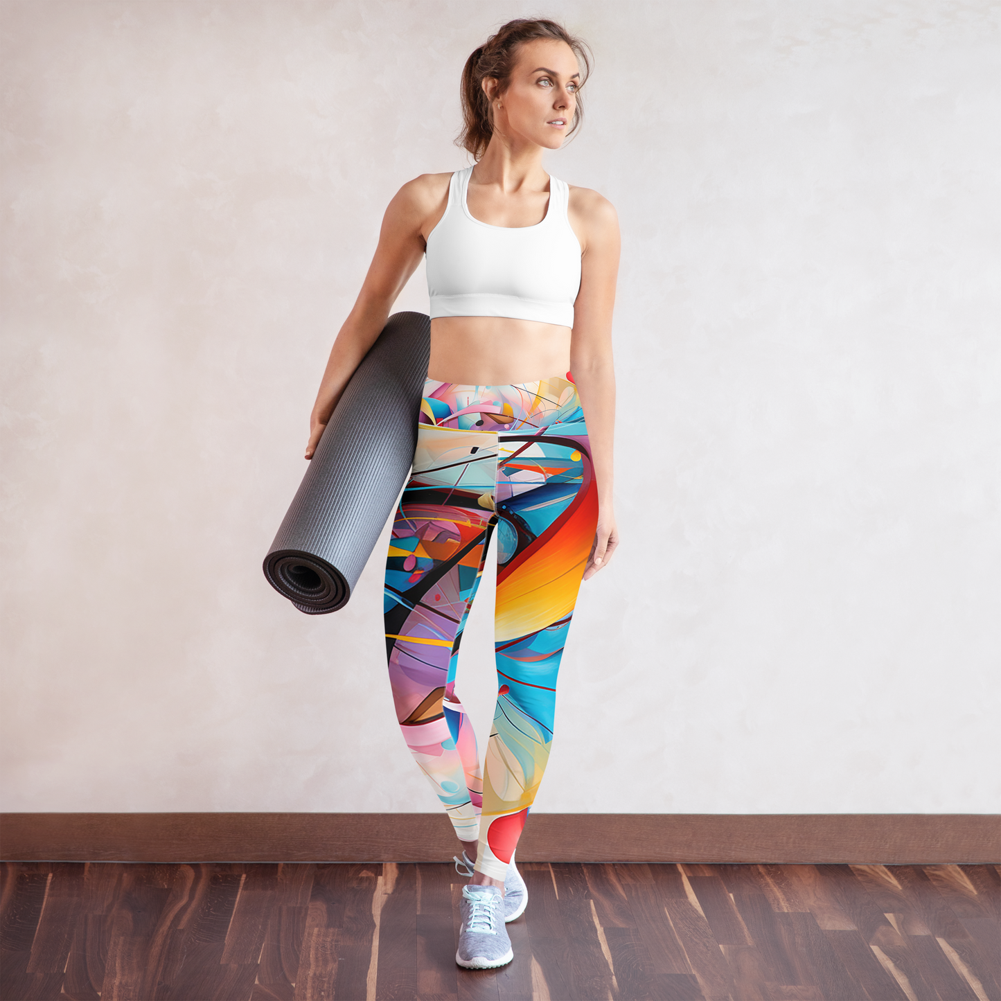 "Abstract Flow" Yoga Leggings