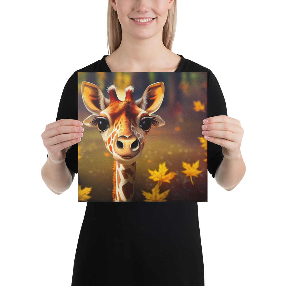 Cutest Giraffe Ever on Canvas