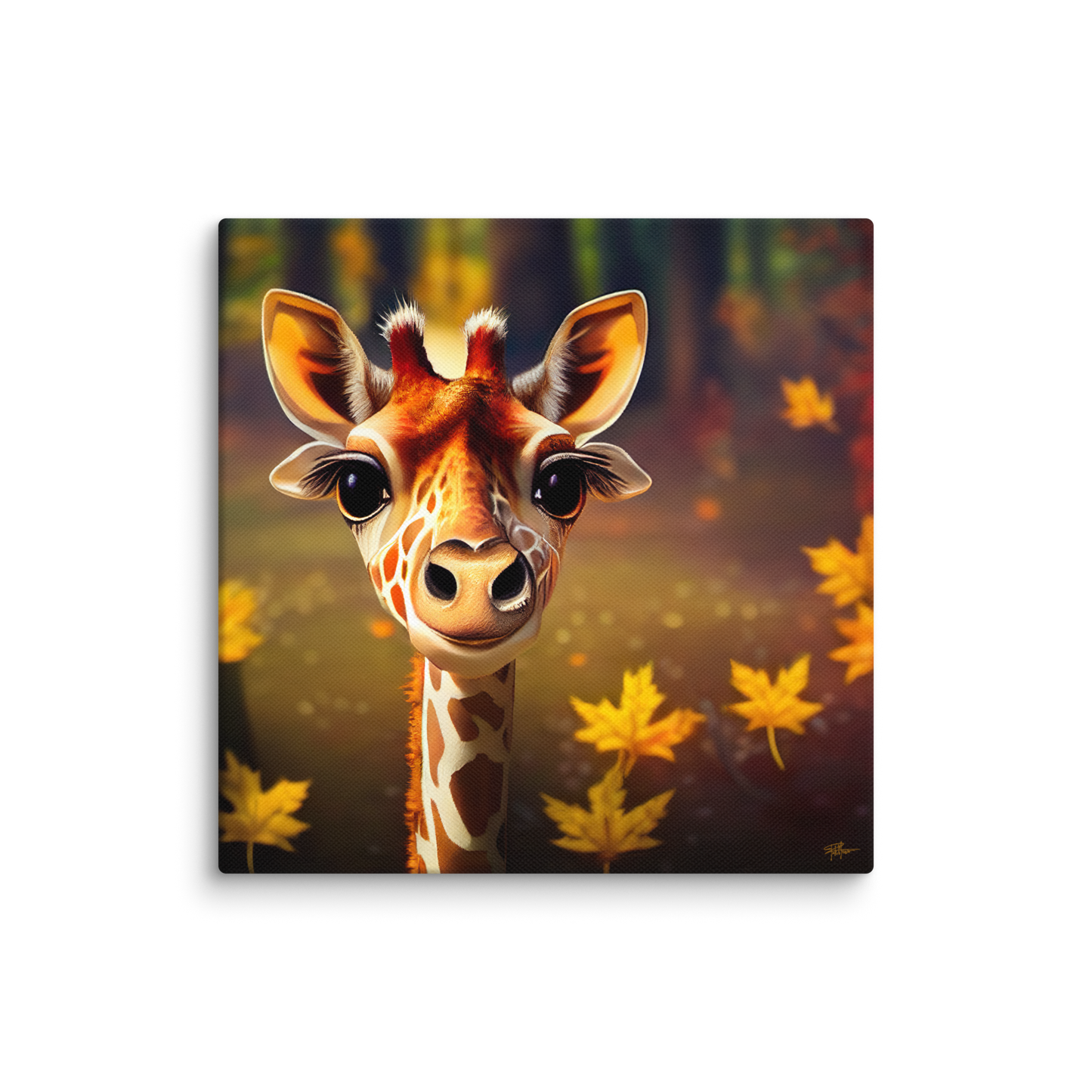 Cutest Giraffe Ever on Canvas