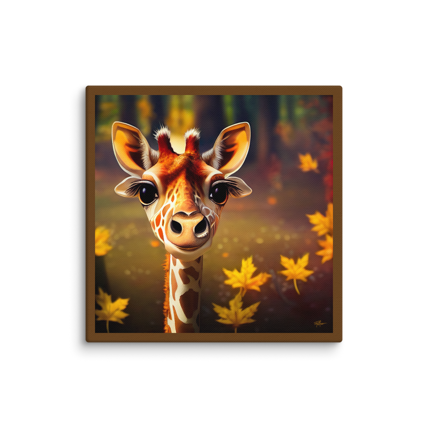 Cutest Giraffe Ever on Canvas
