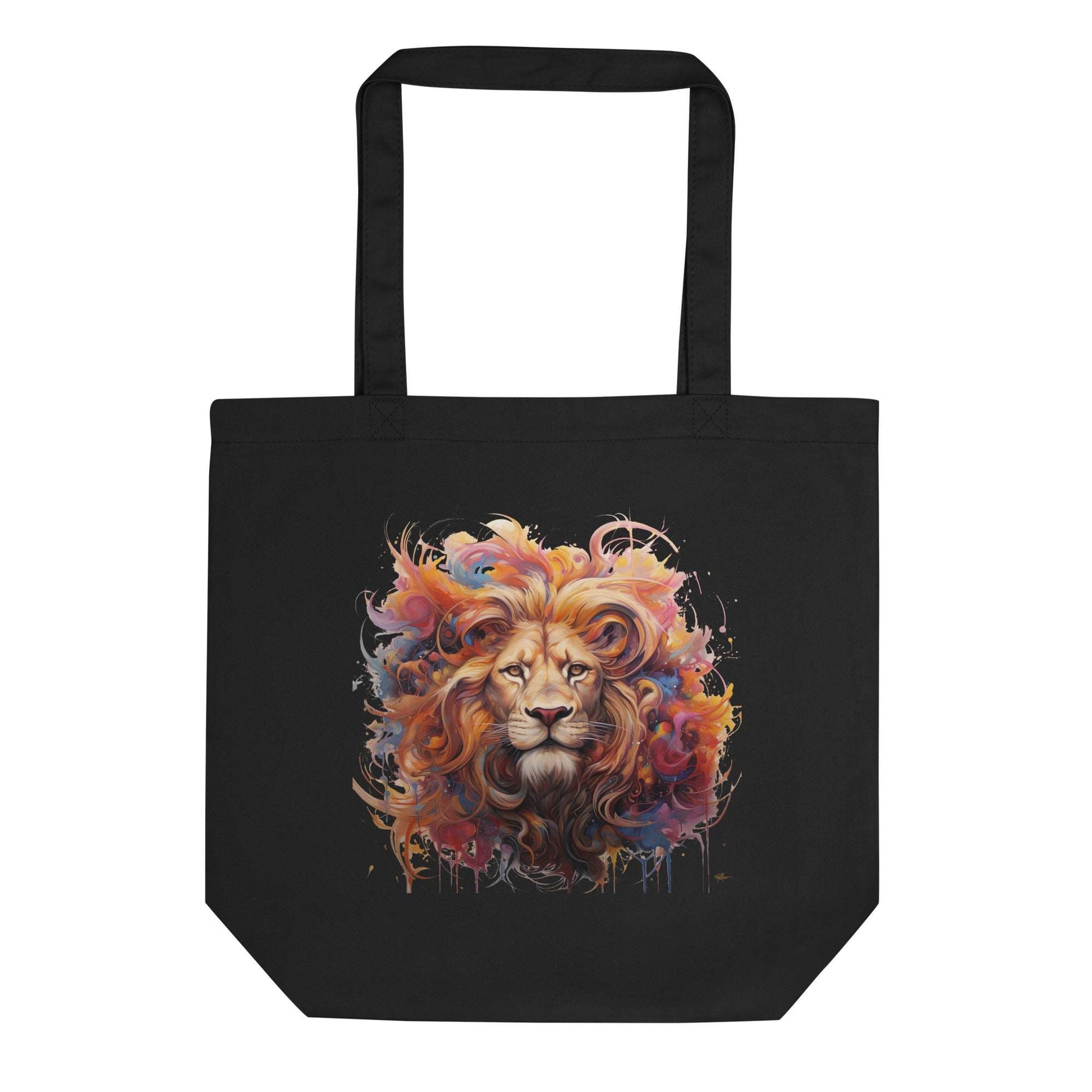 Mystical Lion Abstract Eco Tote Bag