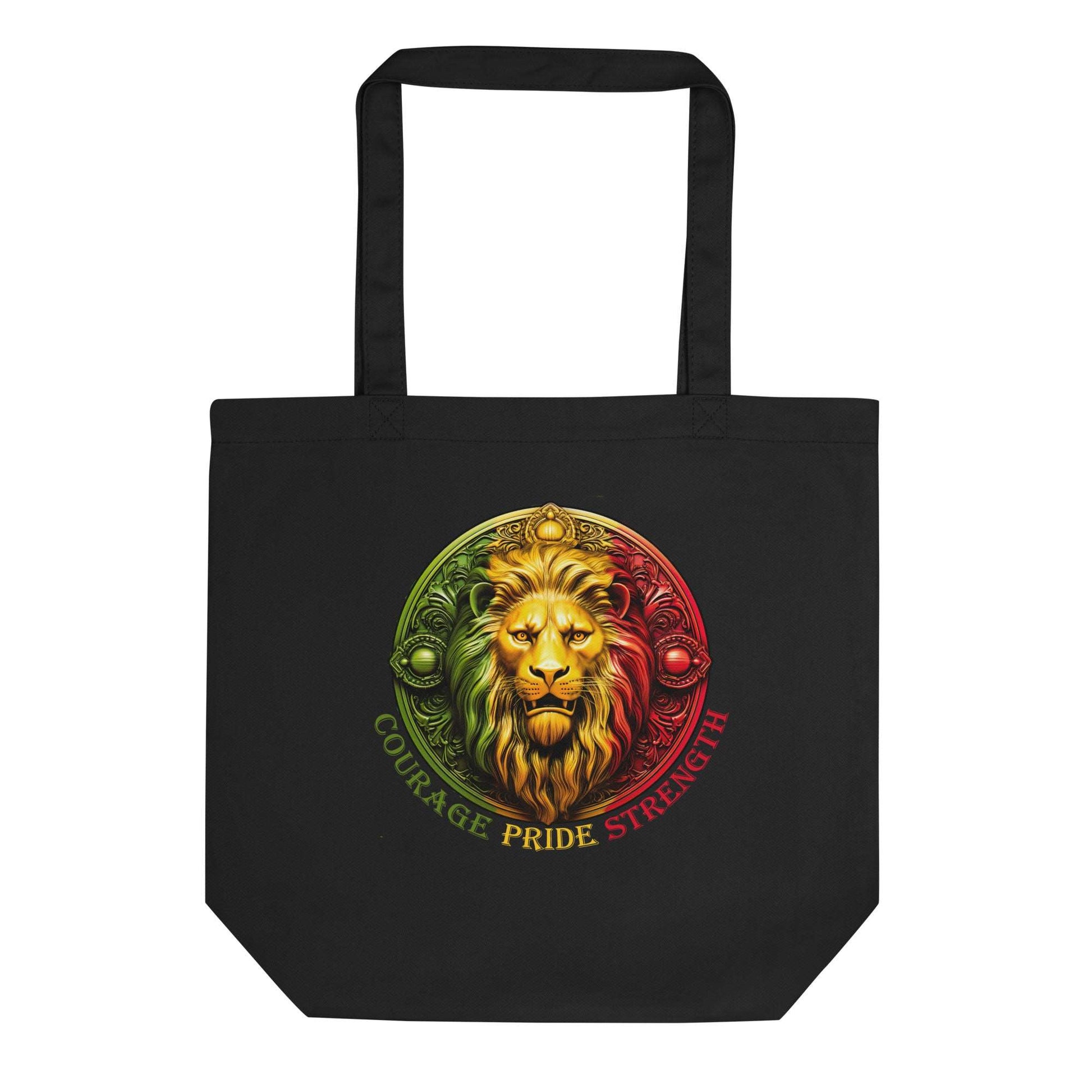 Lion Crest, Courage, Pride, Strength Eco Tote Bag.