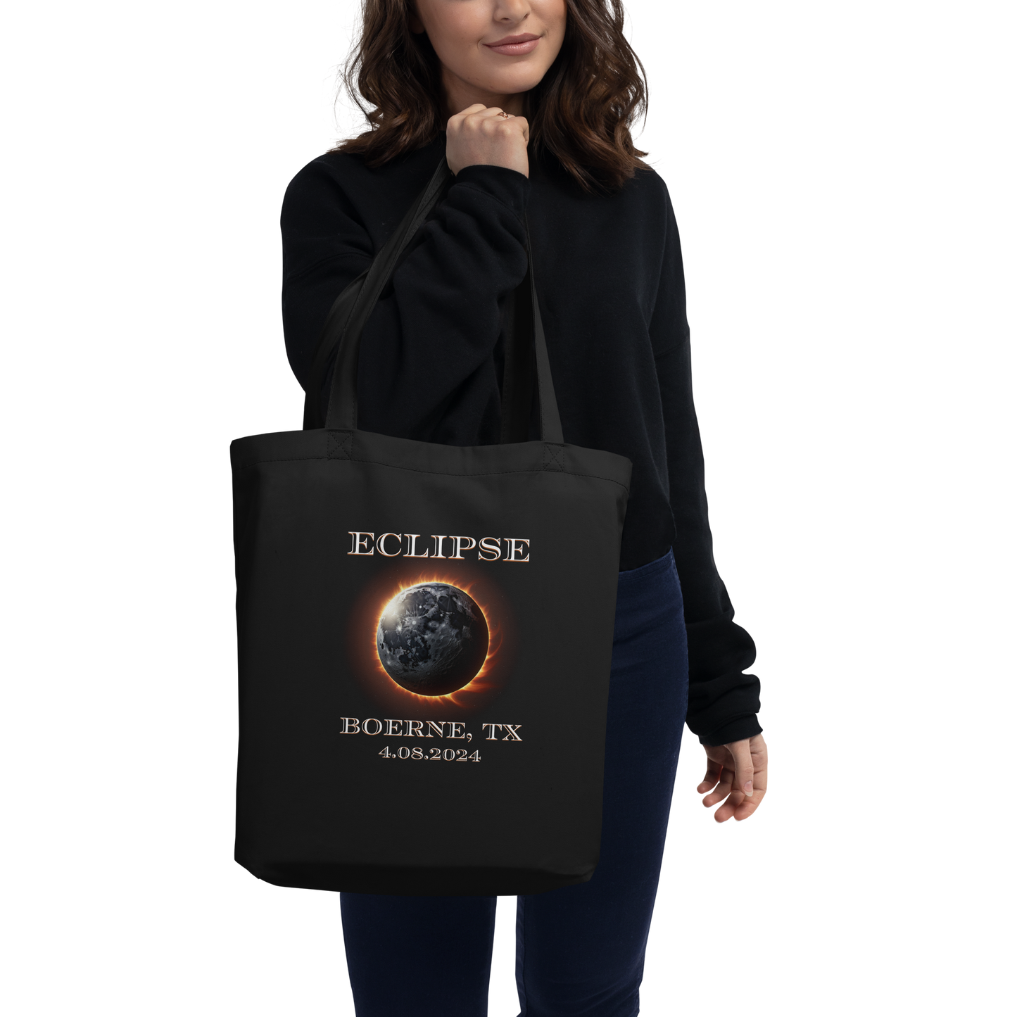 Boerne, TX. Eclipse 2024. Eco Tote Bag