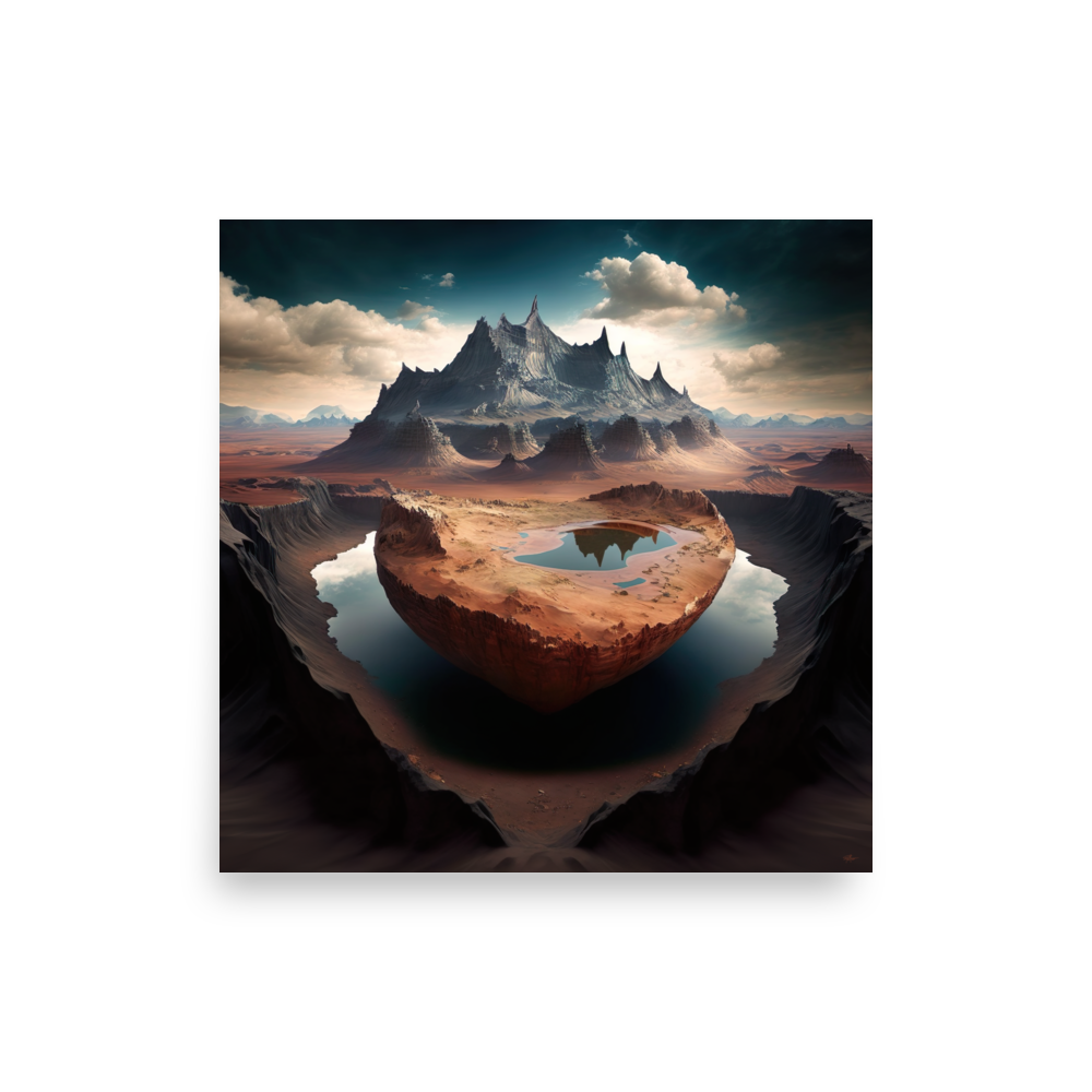 Surreal Horizons: A Landscape Unimagined Poster