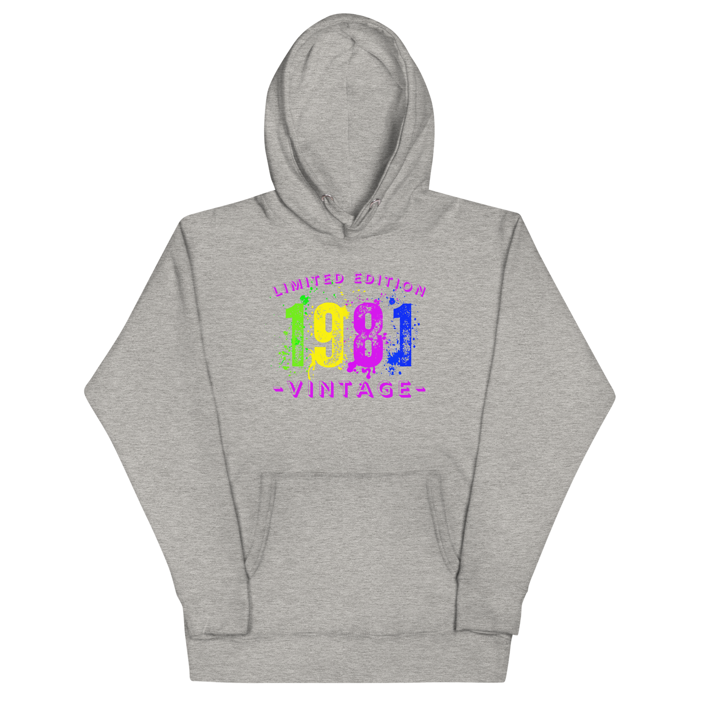 1981 Limited Edition, Vintage Unisex Hoodie Sweatshirt. A nod to nostalgia.