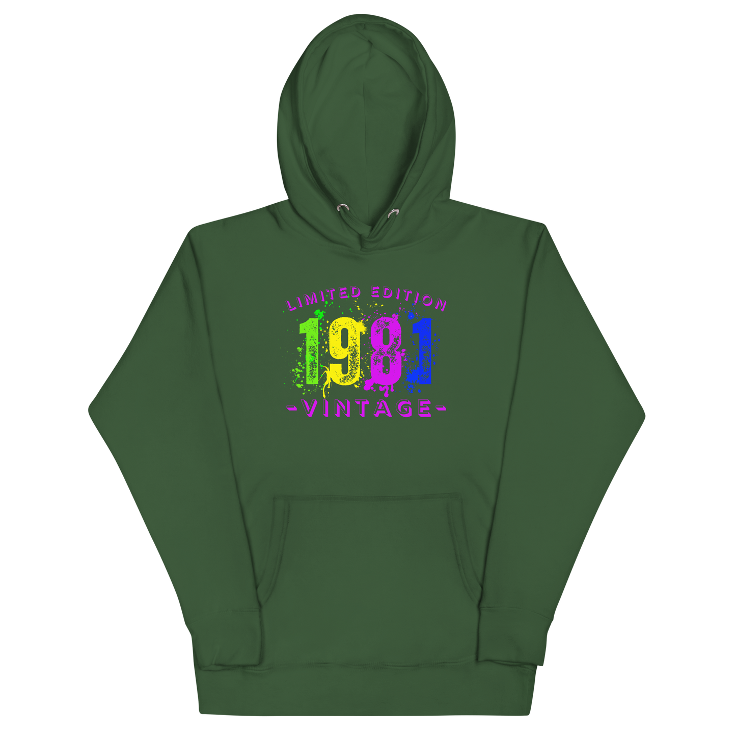 1981 Limited Edition, Vintage Unisex Hoodie Sweatshirt. A nod to nostalgia.