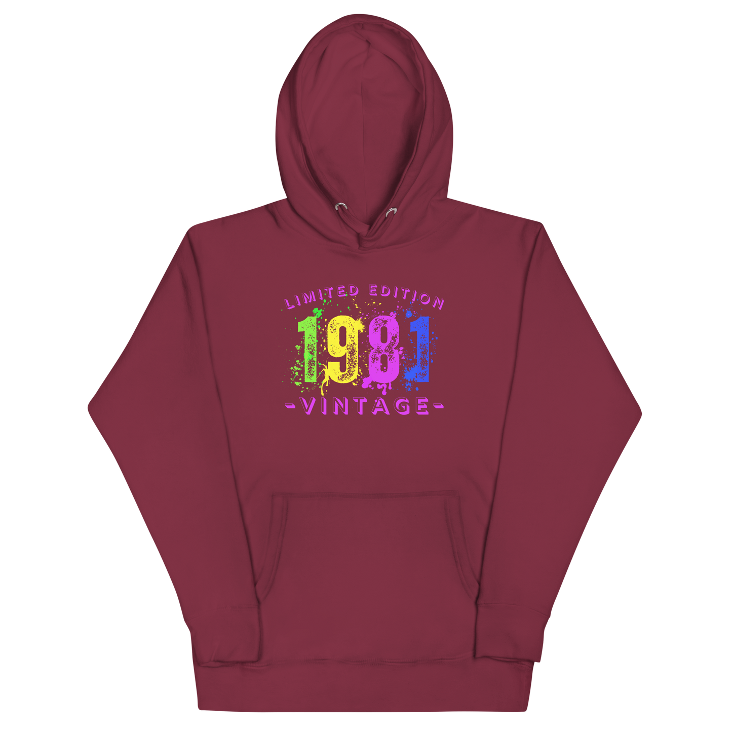 1981 Limited Edition, Vintage Unisex Hoodie Sweatshirt. A nod to nostalgia.