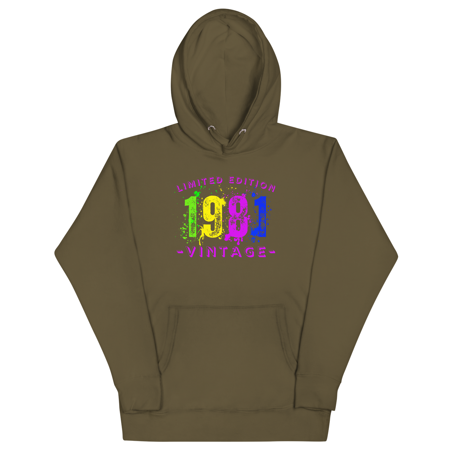 1981 Limited Edition, Vintage Unisex Hoodie Sweatshirt. A nod to nostalgia.