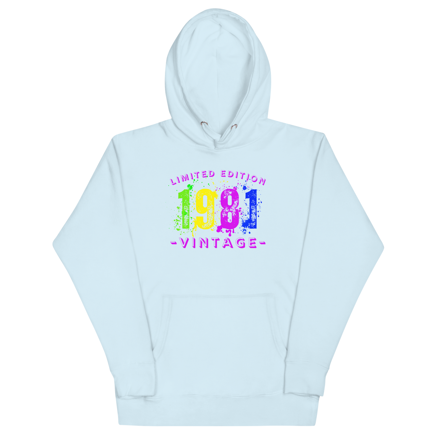 1981 Limited Edition, Vintage Unisex Hoodie Sweatshirt. A nod to nostalgia.