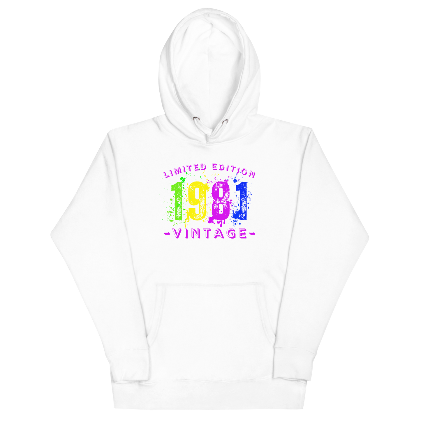 1981 Limited Edition, Vintage Unisex Hoodie Sweatshirt. A nod to nostalgia.