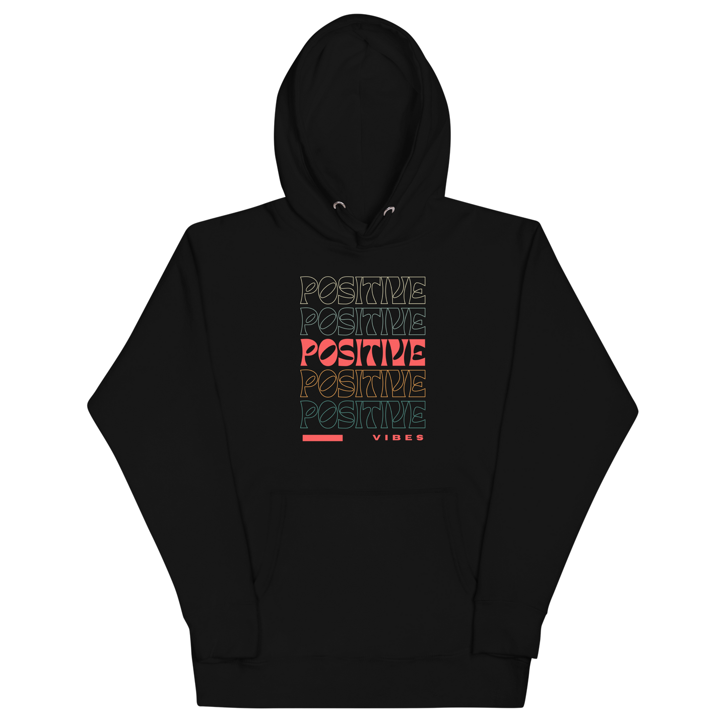 Positive Vibes. Unisex Hoodie Sweatshirt.