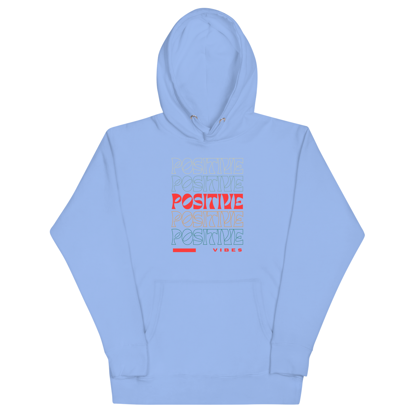 Positive Vibes. Unisex Hoodie Sweatshirt.