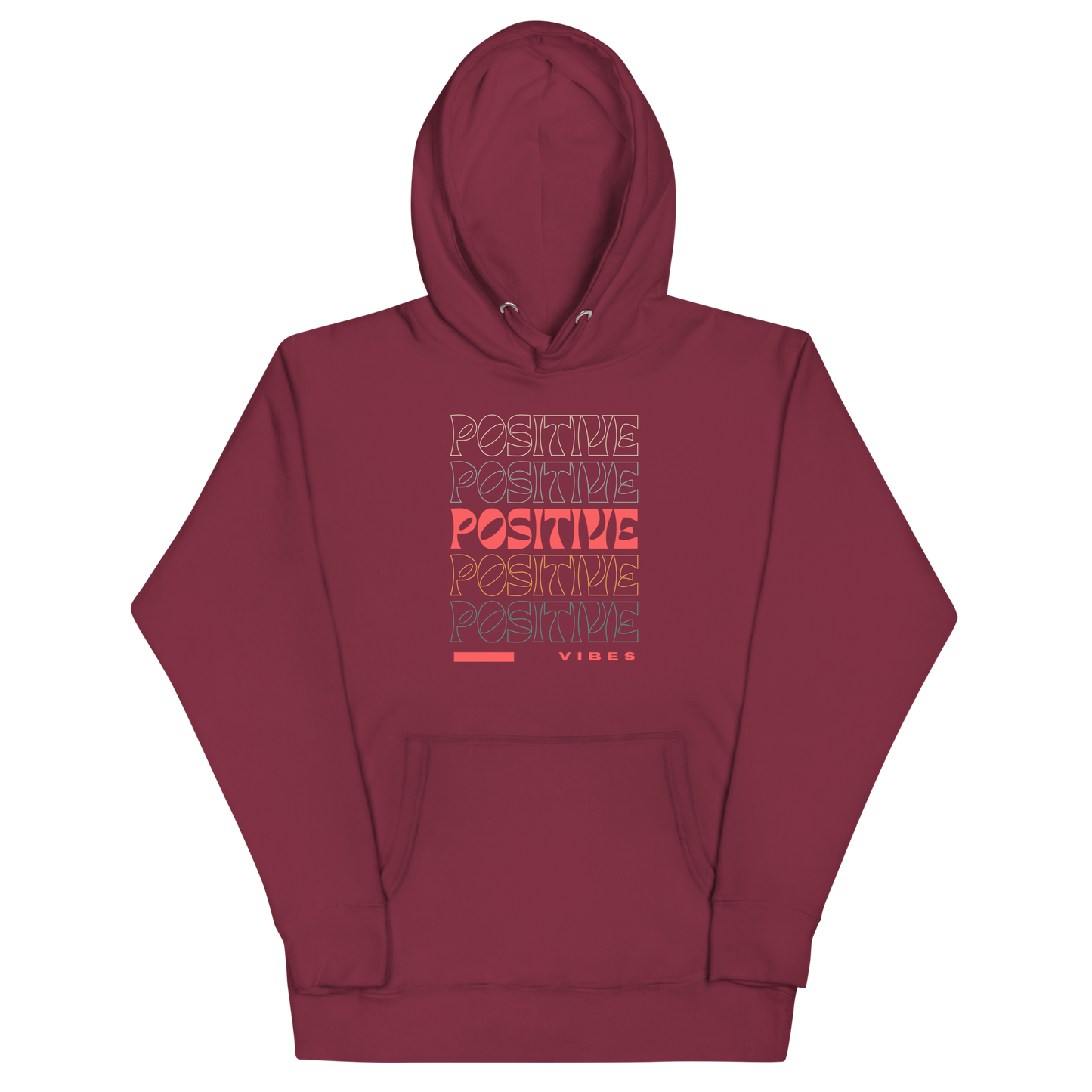 Positive Vibes. Unisex Hoodie Sweatshirt.