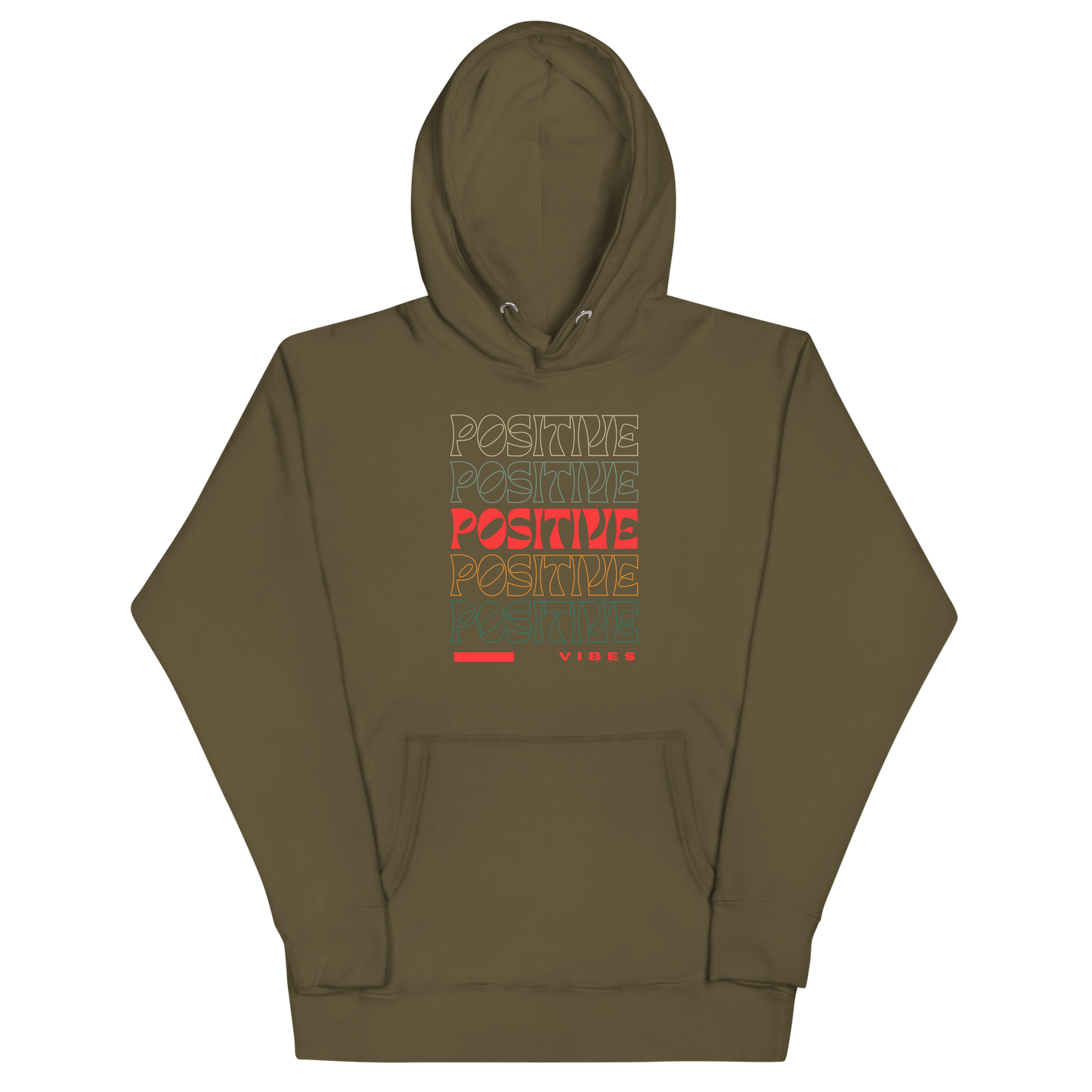 Positive Vibes. Unisex Hoodie Sweatshirt.