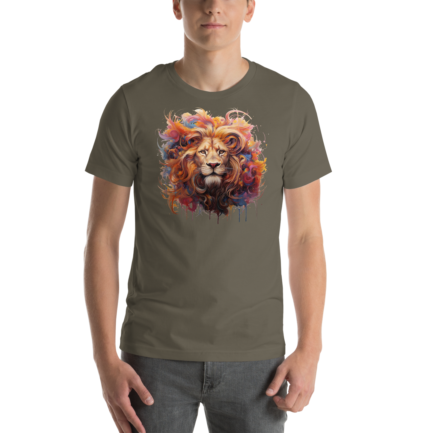 Mystical Lion Abstract. Unisex t-shirt