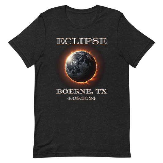 Boerne, TX. Eclipse 2024. Unisex t-shirt