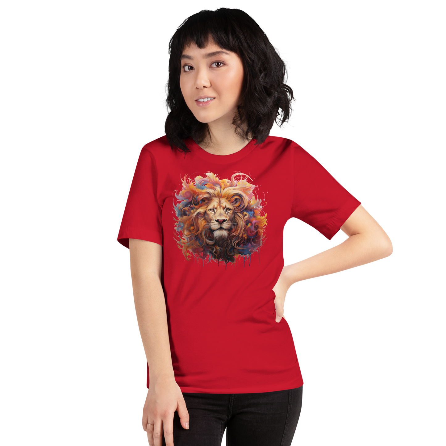 Mystical Lion Abstract. Unisex t-shirt