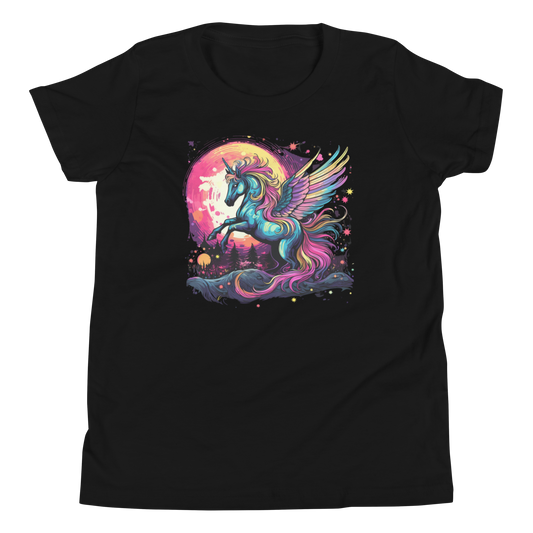 Unicorn with Wings Youth Short Sleeve T-Shirt