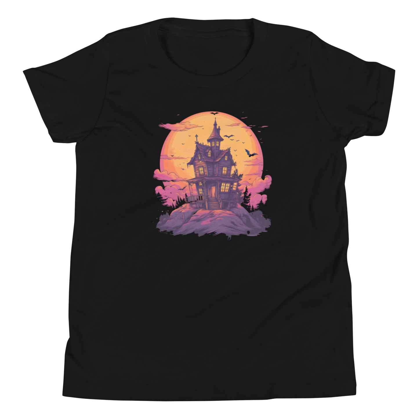 Haunted House. Youth Short Sleeve T-Shirt