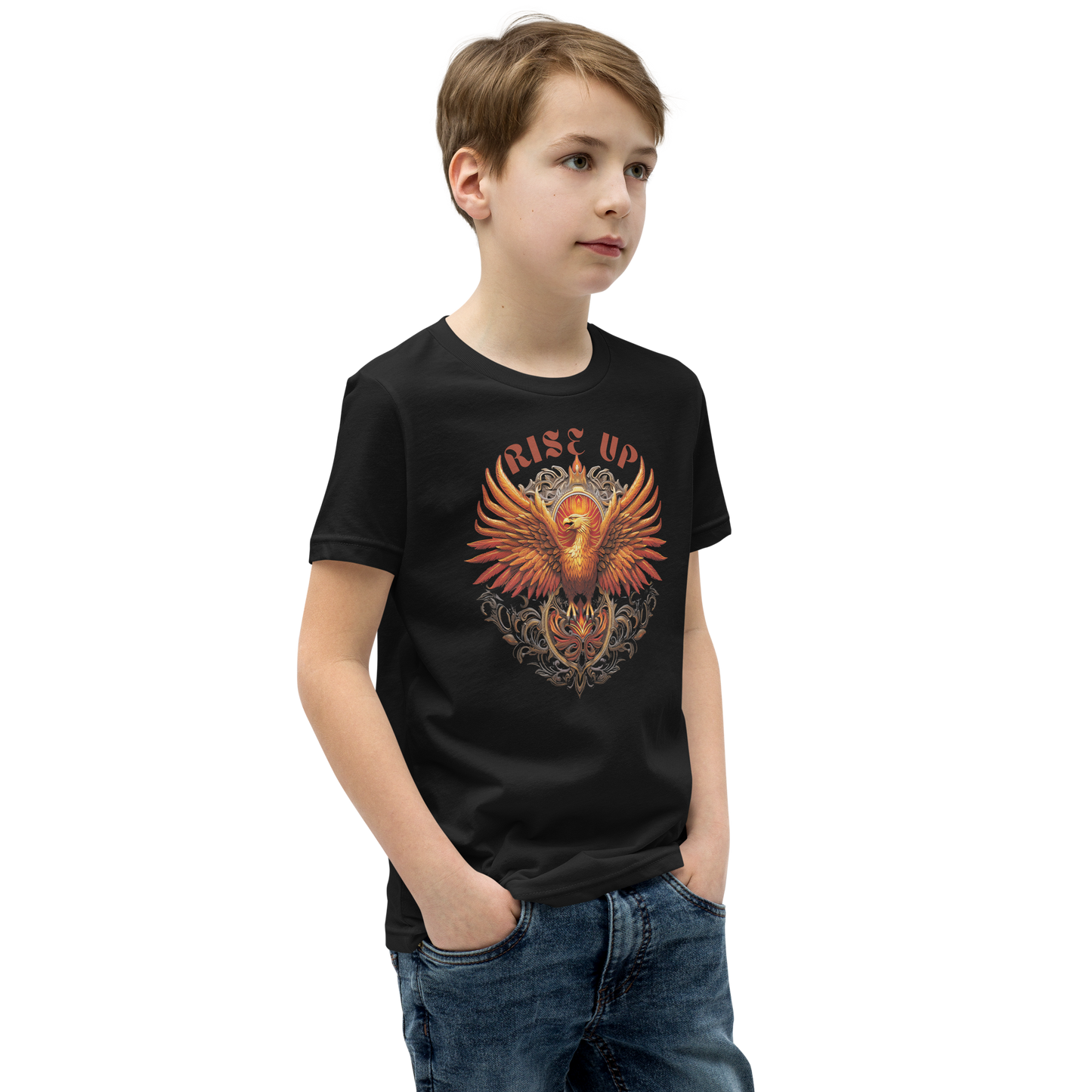 Rise Up! Phoenix Rising Youth Short Sleeve T-Shirt