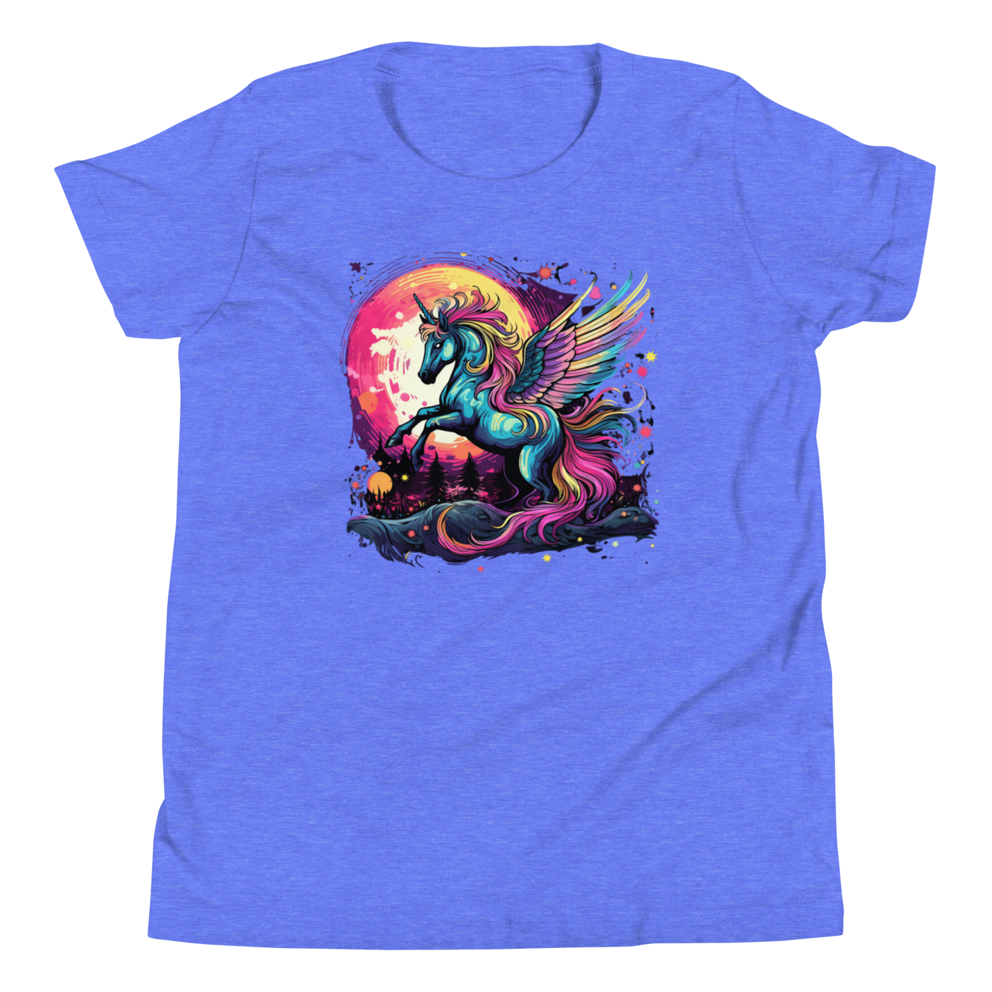 Unicorn with Wings Youth Short Sleeve T-Shirt